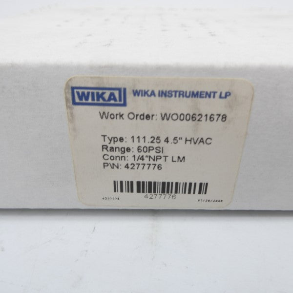 WIKA 4277776 60PSI 4.5" NSMP