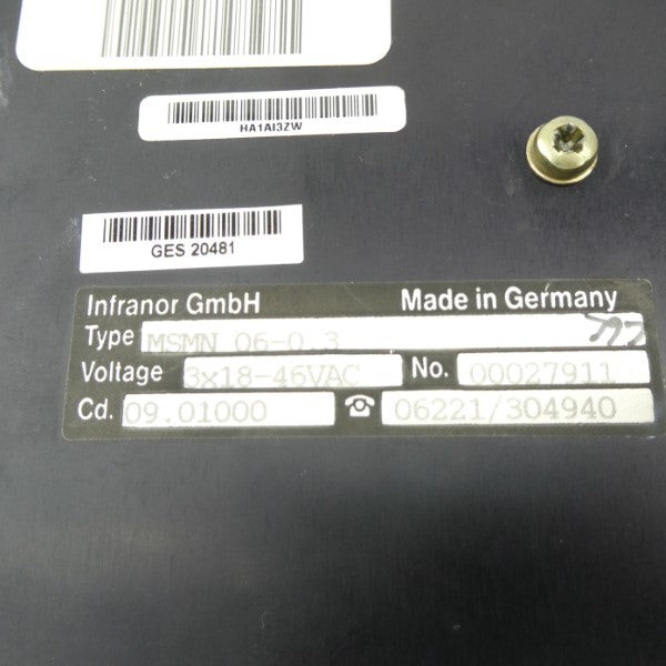 INFRANOR MSMN06-0/3 46VAC NSNP