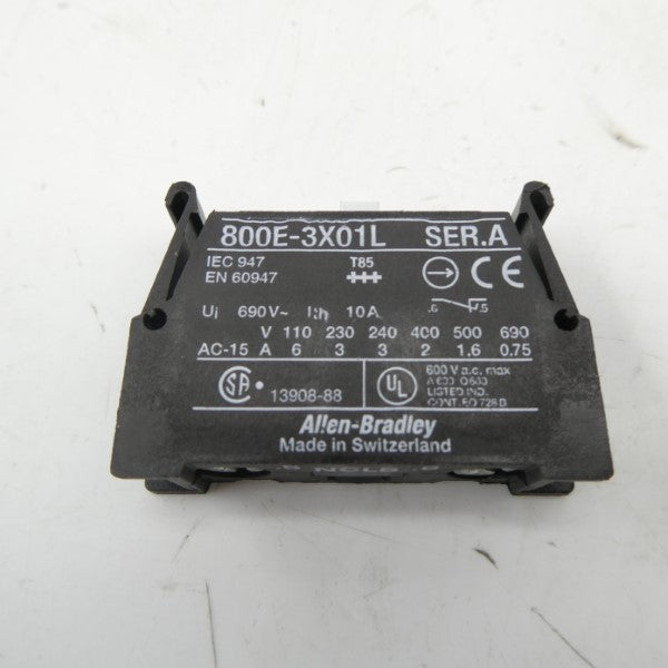 ALLEN BRADLEY 800E-3X01L SER. A 690V 10A NSNP