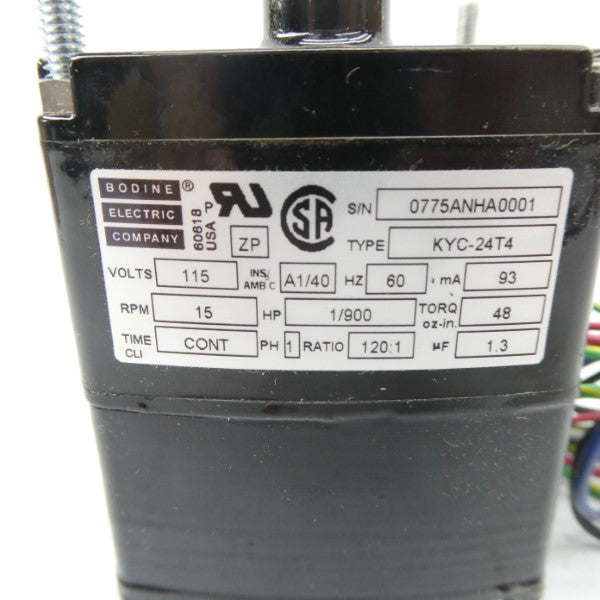 BODINE ELECTRIC KYC-24T4 0775AN 115V NSMP