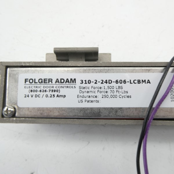 FOLGER ADAM 310-2-24D-606-LCBMA 24VDC 0.25A NSMP