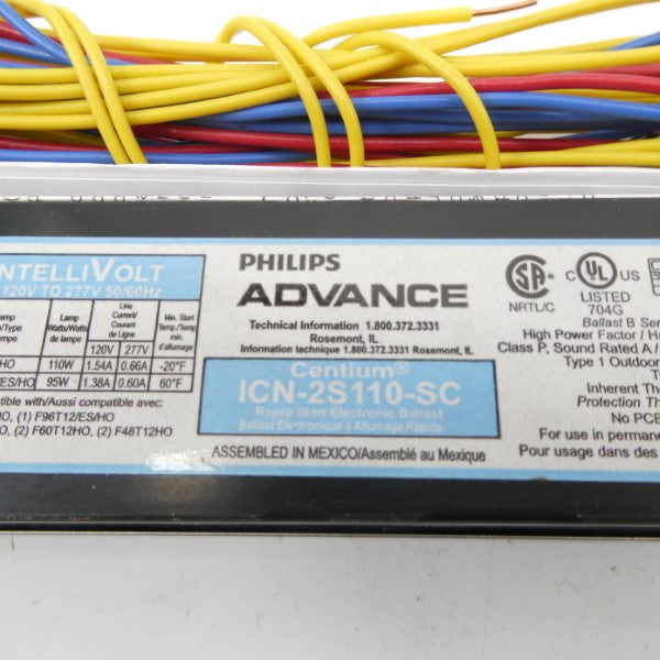PHILIPS ADVANCE ICN-2S110-SC 120/277V 1.38/0.60A NSNP