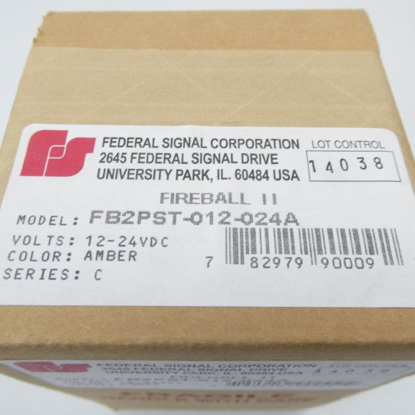 FEDERAL SIGNAL FB2PST-012-024A SER. C 12-24VDC NSFS