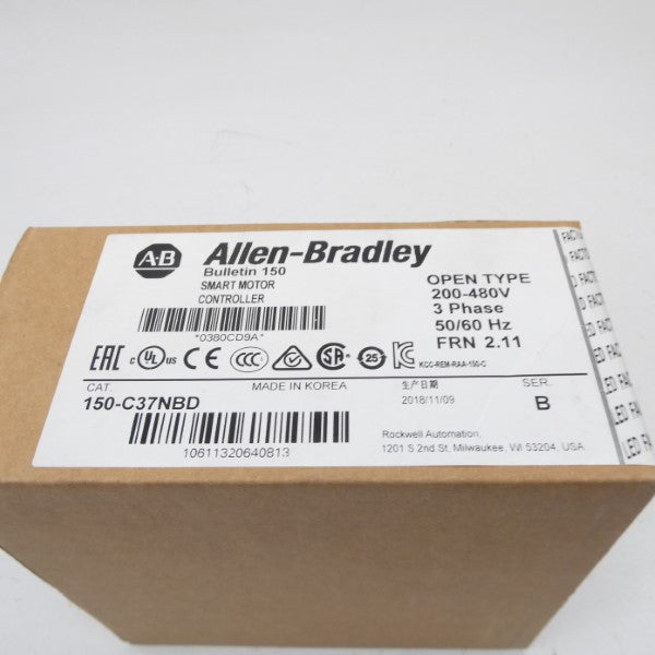 ALLEN BRADLEY 150-C37NBD SER. B F/W 2.11 200-480V (BR/WH) NSFS