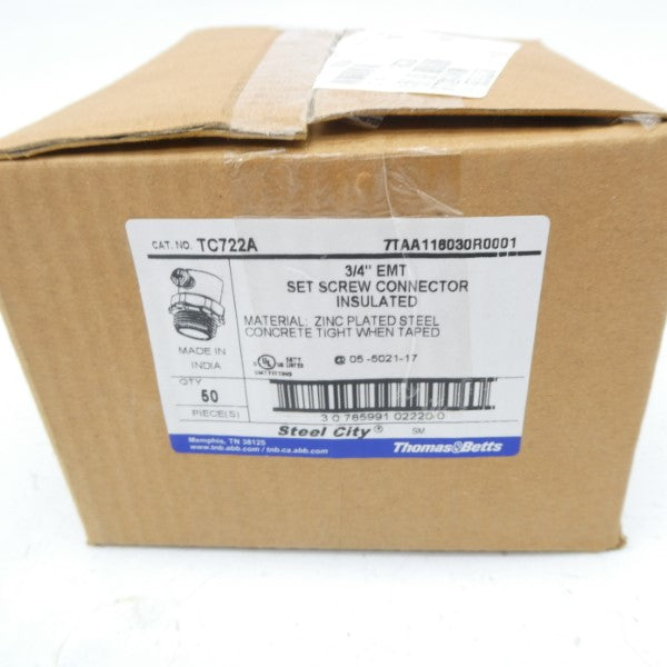 THOMAS & BETTS TC722A 3/4" (PKG OF 50) NSMP