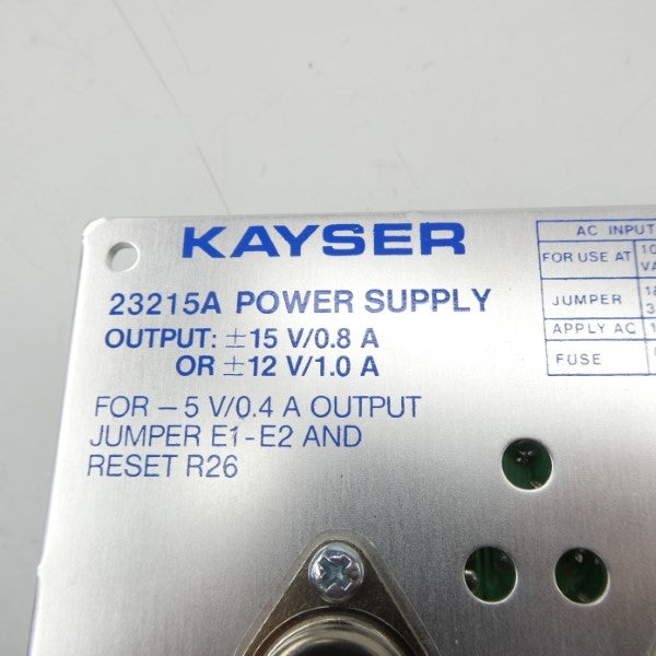 KAYSER 23215A 240VAC 0.25A NSNP
