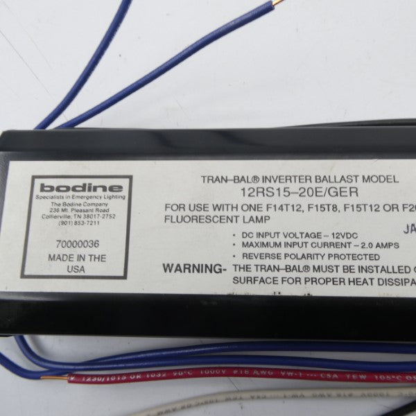 BODINE 12RS15-20E/GER 12VDC NSNP