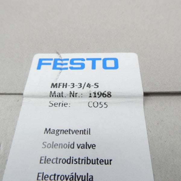 FESTO MFH-3-3/4-S 11968 NSFS