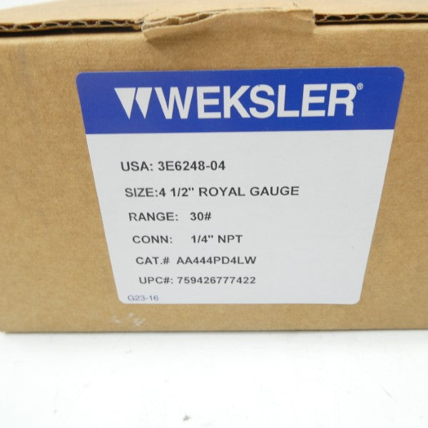 WEKSLER AA444PD4LW 30 4-1/2" NSMP