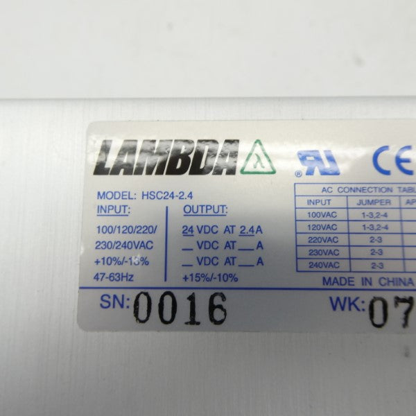 LAMBDA HSC24-2.4 240VAC NSMP