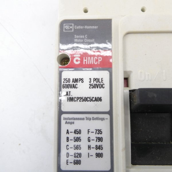 CUTLER HAMMER HMCP250C5CA06 600VAC 250A NSNP