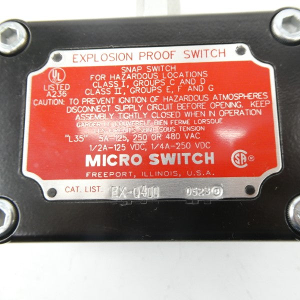 MICRO SWITCH EX-Q400 480VAC 5A NSMP