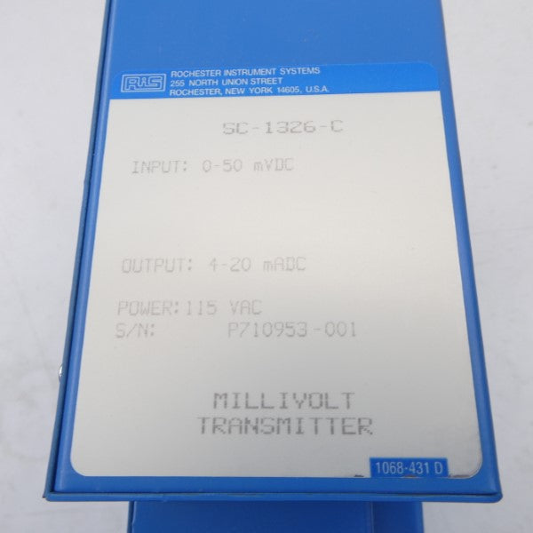 ROCHESTER INSTRUMENT SYSTEMS SC-1326-C 115VAC NSNP