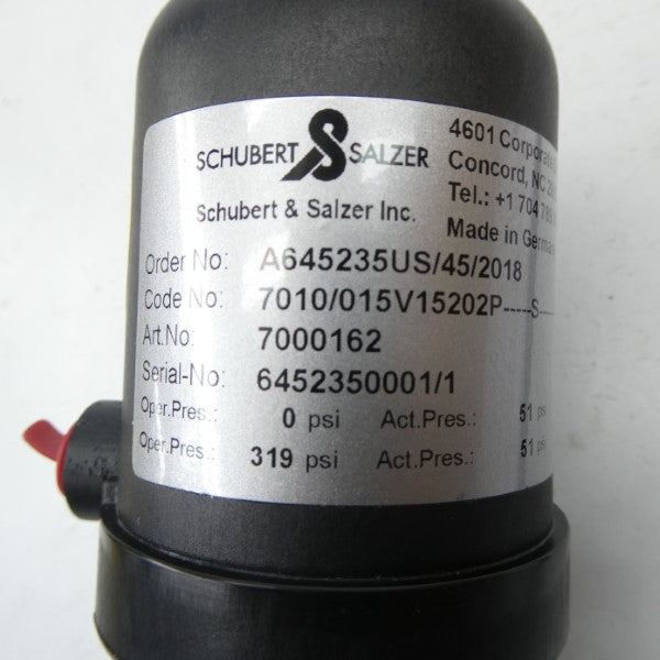 SCHUBERT & SALZER 7000162 A645235US/45/2018 319PSI NSNP