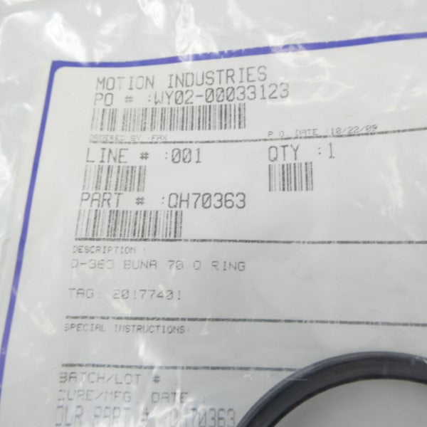 MOTION INDUSTRIES QH70363 WY02-00033123 NSMP