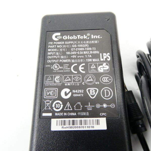 GLOBTEK GT-21089-1509-T3 GS-1092  100-240V 0.5A NSNP