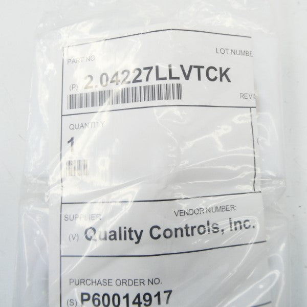 QUALITY CONTROLS 2.04227LLVTCK NSMP