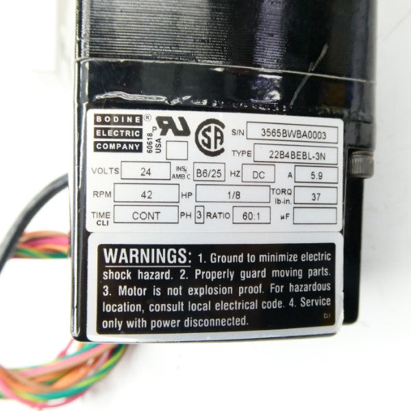 BODINE ELECTRIC 22B4BEBL-3N 24V 5.9A NSNP