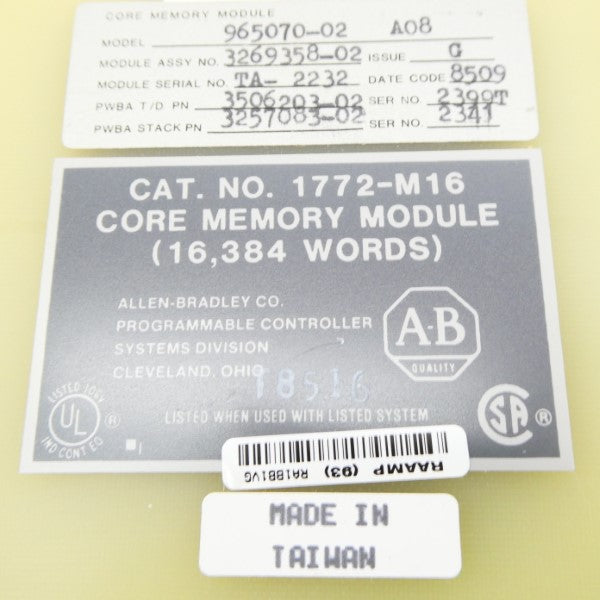 ALLEN BRADLEY 1772-M16 NSNP