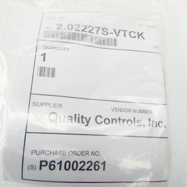 QUALITY CONTROLS 2.02227S-VTCK NSMP