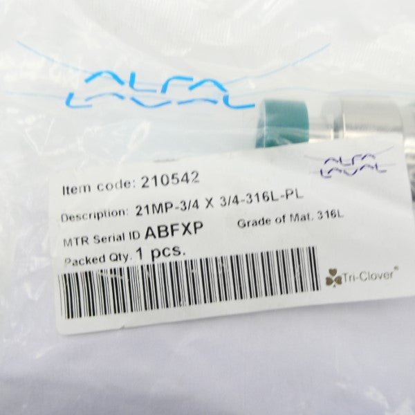 ALFA LAVAL 210542 21MP-3/4X3/4-316L-PL NSMP