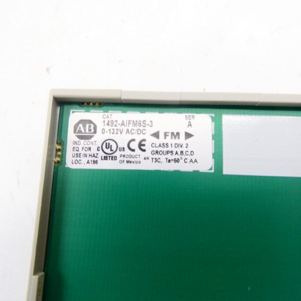 ALLEN BRADLEY 1492-AIFM6S-3 SER. A 0-132VAC/DC NSNP