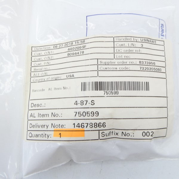 TRI-CLOVER 4-87-S NSMP