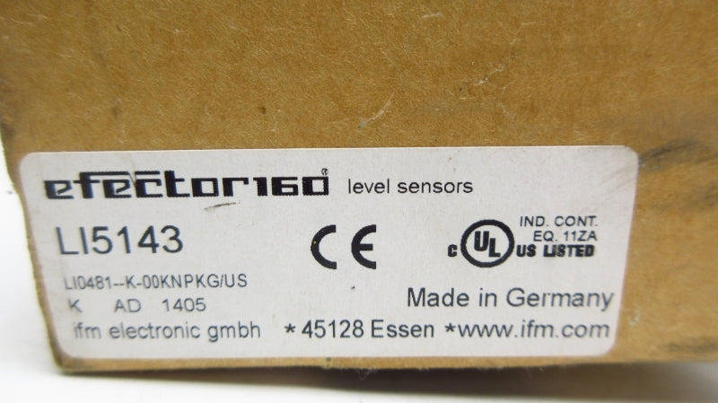 IFM EFECTOR LI5143 LI0481-K-00KNPKG/US 10-36VDC NSMP