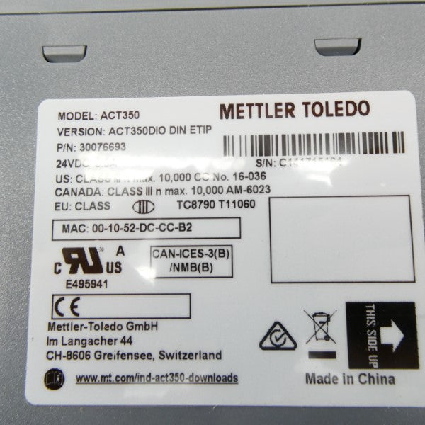 METTLER TOLEDO ACT350 30076693 24VDC NSNP