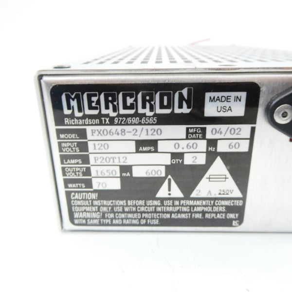 MERCRON FX0648-2/120 120V 0.60A NSNP