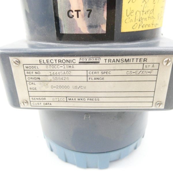 FOXBORO 870CC-19XA NSNP