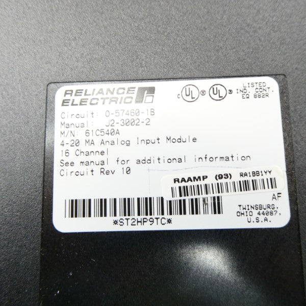 RELIANCE ELECTRIC 61C540A NSMP