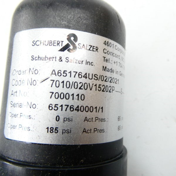 SCHUBERT & SALZER 7010/020V15202P 185PSI NSNP