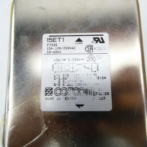 CORCOM 15ET1 120/250VAC 15A NSNP