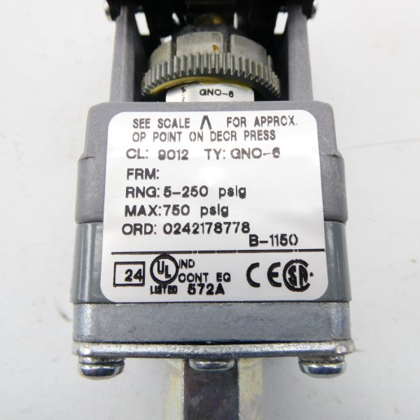 SQUARE D 9012GNO-6 SER. B 5-250PSI NSMP