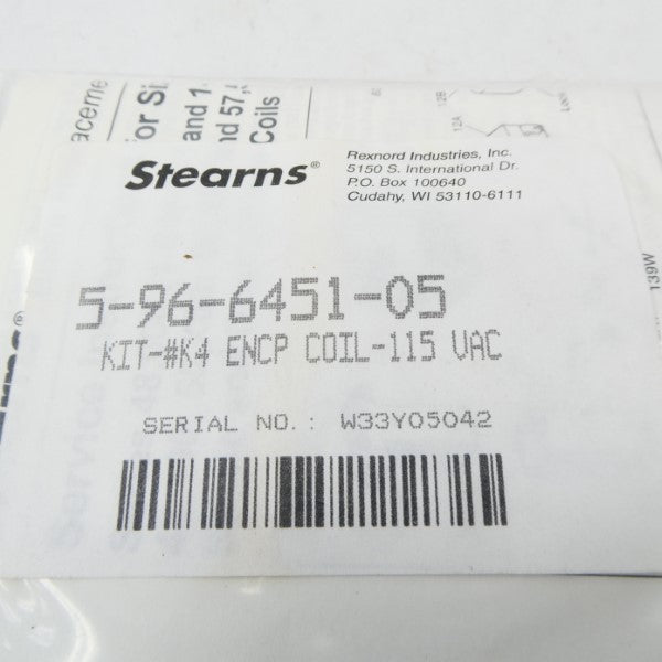 STEARNS 5-96-6451-05 115VAC NSMP