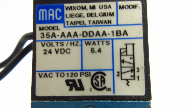 MAC 35A-AAA-DDAA-1BA 24VDC 120PSI NSNP