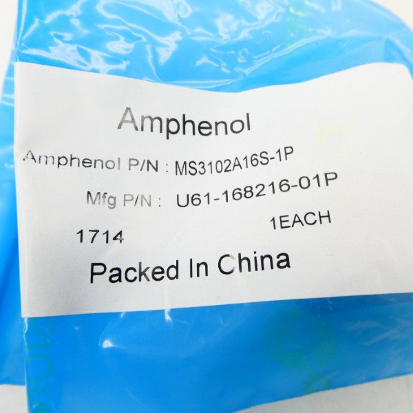 AMPHENOL MS3102A16S-1P U61-168216-01P NSMP