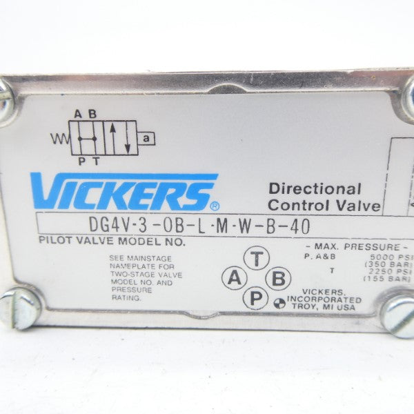 VICKERS DG4V30BLMWB40 110/115/120VAC .54A/.64A 5000PSI NSNP