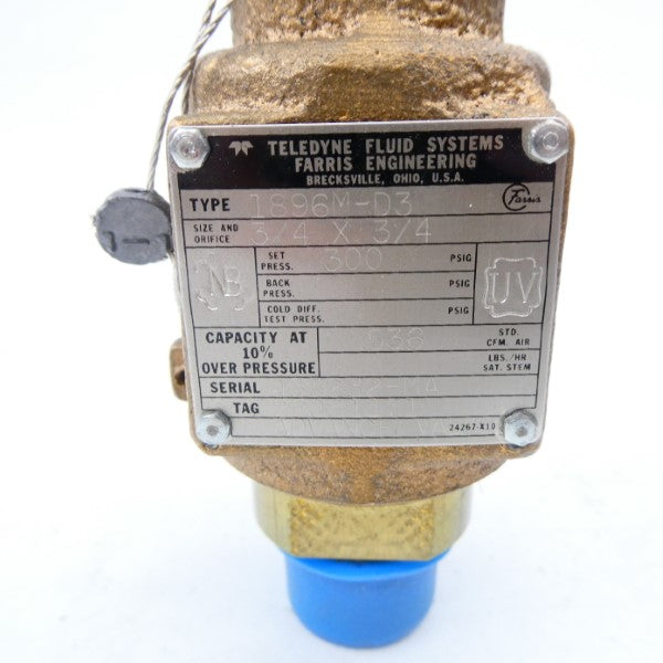TELEDYNE 1896M-D3 300PSI 3/4" NSNP