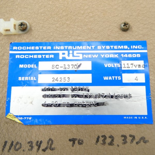 RIS SC-1370 117VAC UNMP