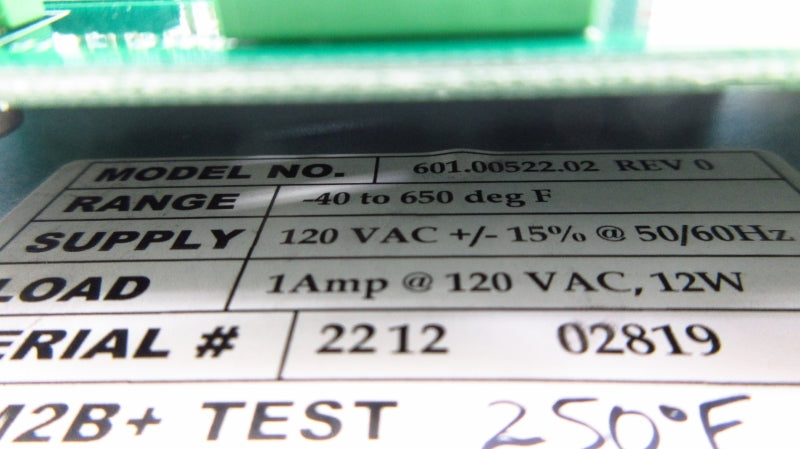 CONTROLLER 601.00522.02 120VAC 1A NSMP