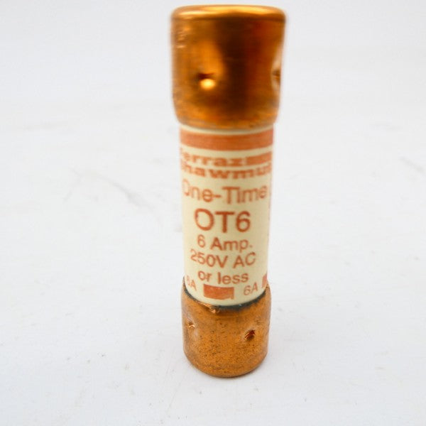 MERSEN OT6 250VAC 6A (PKG OF 10) (BR/OR) NSMP
