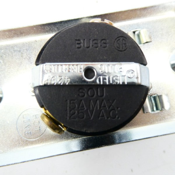 BUSSMANN SOU 125VAC 15A 2-1/4" (YL) NSMP