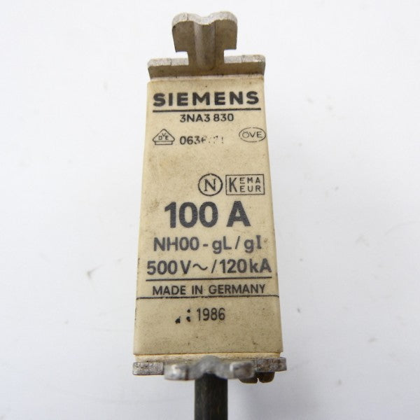 SIEMENS 3NA3830 500V 100A NSNP