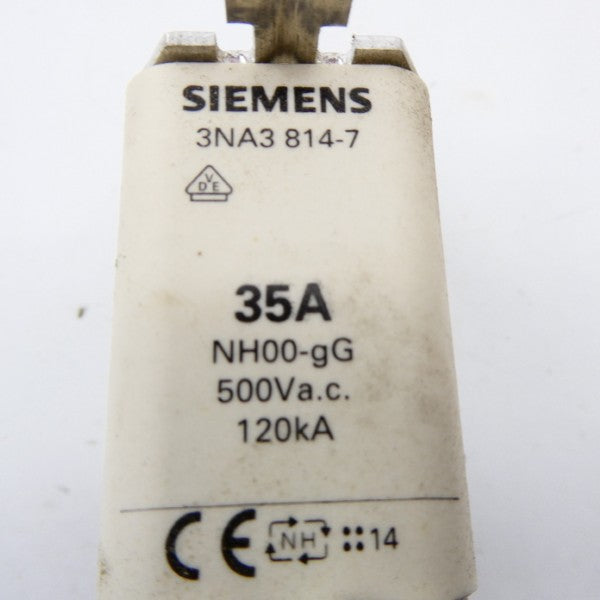 SIEMENS 3NA3814-7 500VAC 35A NSNP