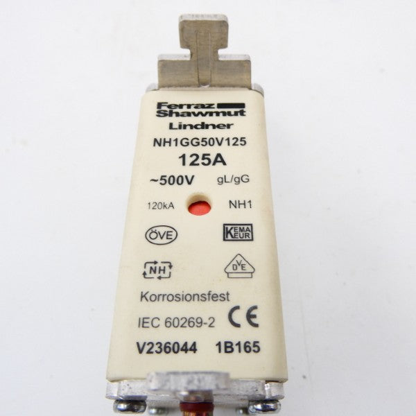 FERRAZ SHAWMUT NH1GG50V125 500V 125A NSNP