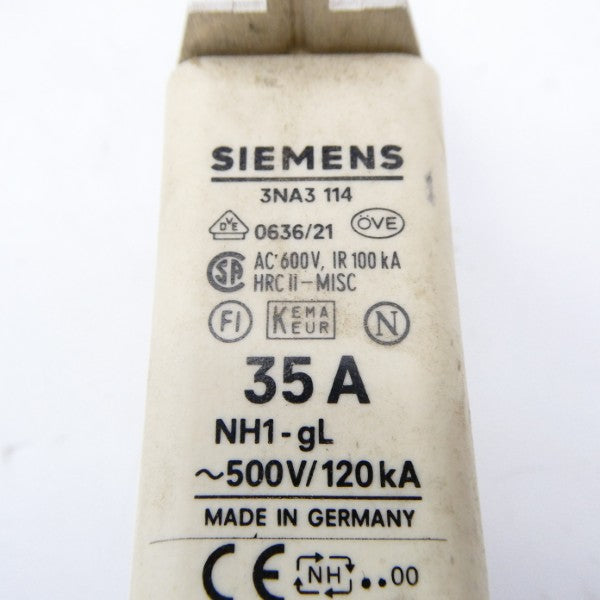 SIEMENS 3NA3114 600VAC 35A NSNP