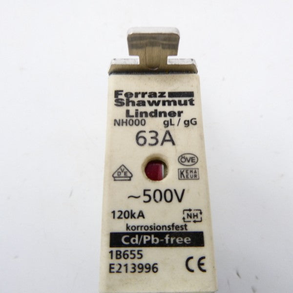 FERRAZ SHAWMUT NH000 500V 63A NSNP