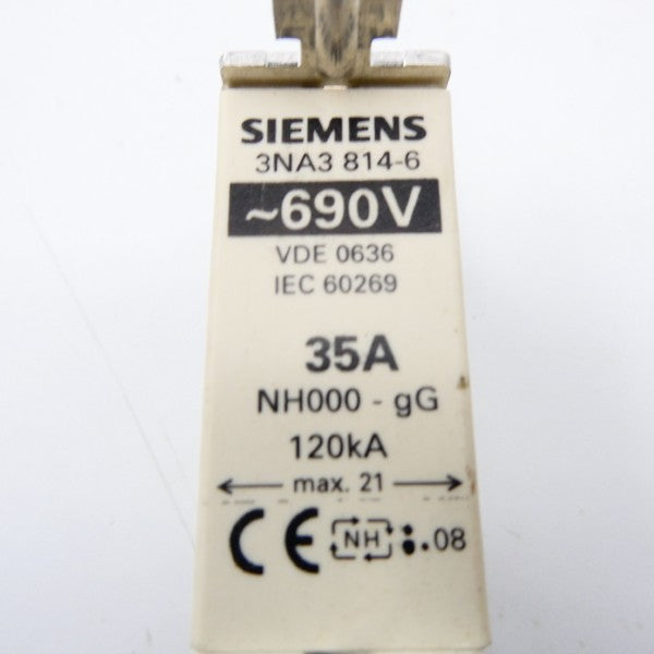 SIEMENS 3NA3814-6 690V 35A NSNP